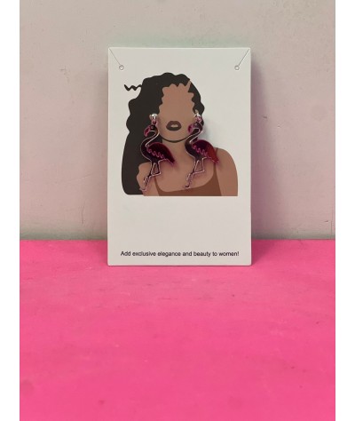 Pendientes de Flamencos en Acrílico