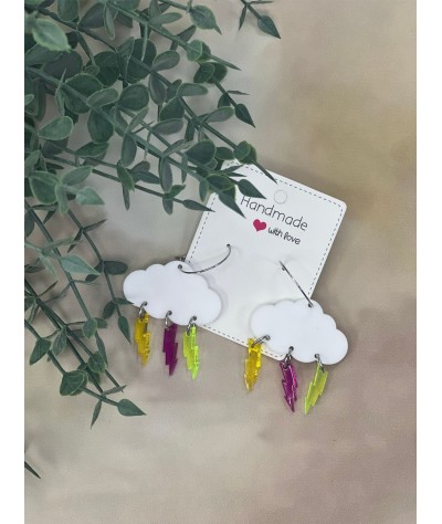 Pendientes de Nubes y rayos