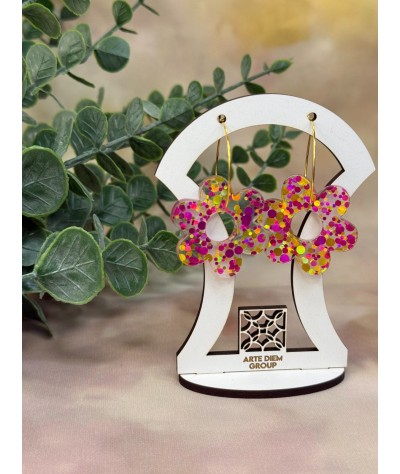 copia de Flores spots rosas y dorado